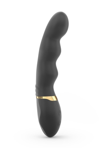 Вибратор вагинальный с выпуклостями черный Dorcel Too Much Rechargeable Black - 1