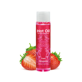 Согревающее съедобное массажное масло со вкусом клубники Nuei HOT OIL 100 мл 