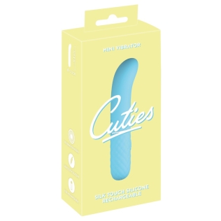 Ромбовидный вибратор для точки G голубой Soft Silicone Cuties 10 режимом вибрации 