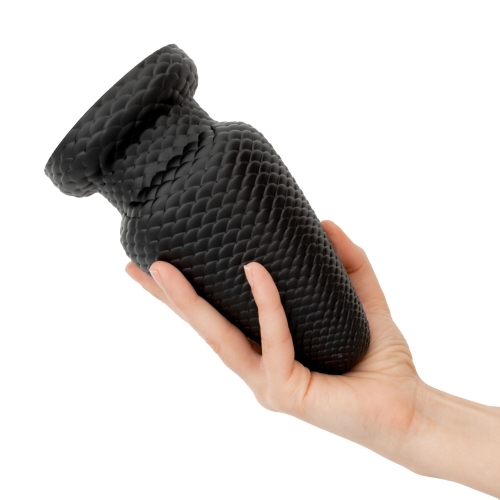 Анальний корок чорного кольору BUTTR Cold Blooded Scaled Butt Plug - 6