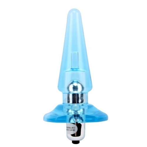 Анальний плаг з вібрацією Chisa Nicole's Vibra Plug Блакитний - 2
