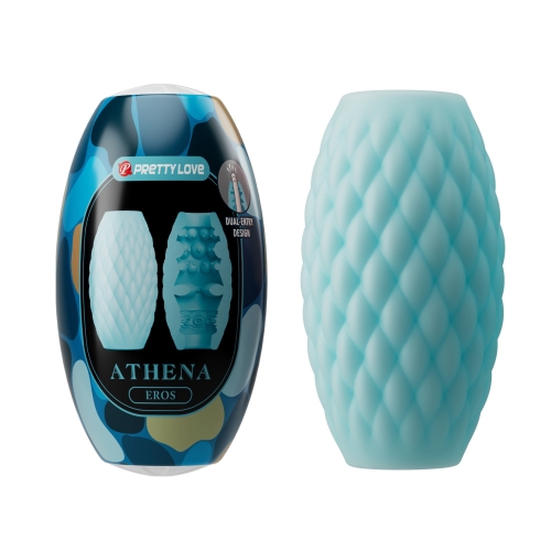 Мастурбатор яйце синього кольору Lybaile Pretty Love Athena EROS - 2
