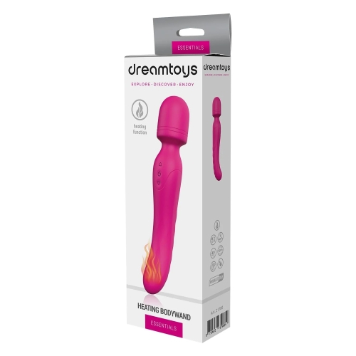 Вібратор-мікрофон із підігрівом силіконовий рожевий Dream Toys Essentials Heating Bodywand - 2