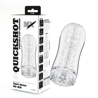 Мастурбатор для чоловіків у колбі прозорого кольору Chisa MX Quickshot Lingered