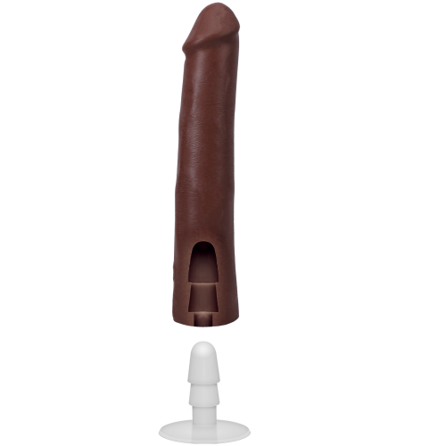 Фаллоимитатор реалистичный на присоске коричневый Doc Johnson The Realistic Cock ULTRASKYN - 9 Inch Chocolate - 6