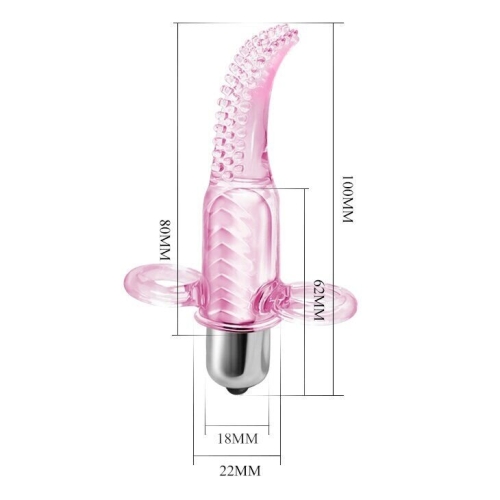 Вібратор для клітора на палець рожевий XESE Vibro Finger - 6