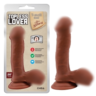 Фалос на присоску реалістичний бежевий CHISA Topless Lover Latin