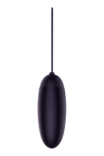 Віброяйце з бездротовим пультом чорне DUSKY PLEASER - 4