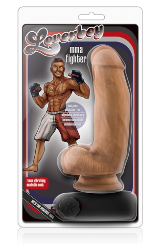 Вібратор реалістичний на присоску Blush Loverboy mma fighter 7inch cock mocha - 2