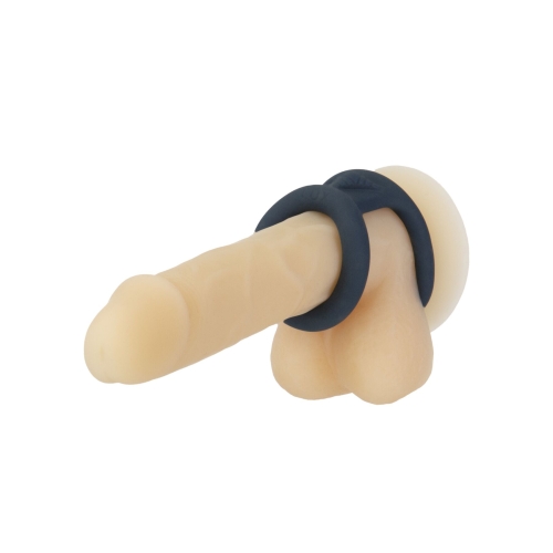 Подвійне ерекційне кільце LUX Active tug Versatile Silicone Cock Ring - 5