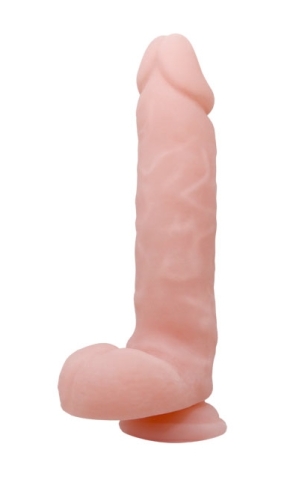 Суперреалистичный фаллоимитатор на присоске телесного цвета &amp;quot;SUPER DILDO 8.2&amp;quot; - 3