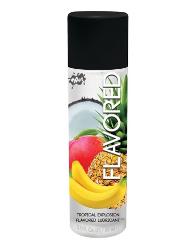 Оральная смазка со вкусом тропические фрукты Wet Flavored 89 мл - 1