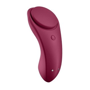 Вібратор в трусики з управлінням через смартфон Satisfyer (Сатісфаер) Sexy Secret бордовий