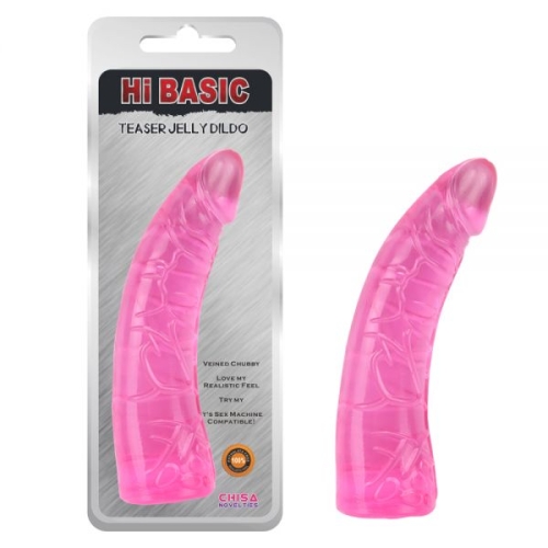 Фалоімітатор реалістичний рожевий Chisa Teaser Jelly Dildo - 1