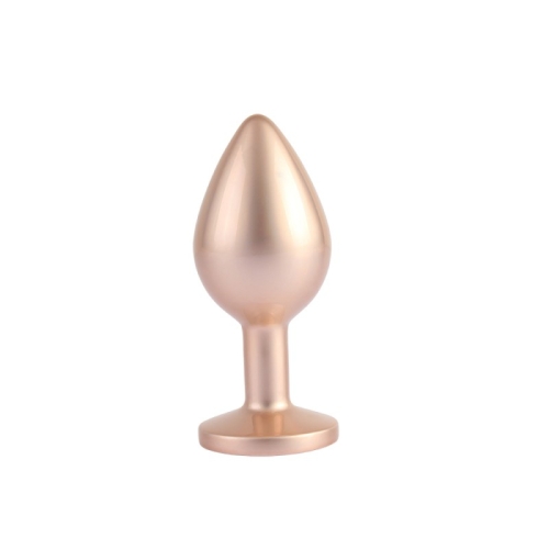 Анальна пробка із кристалом кольору рожевого золота Chisa Candy Gem Butt Plug розмір Medium - 2