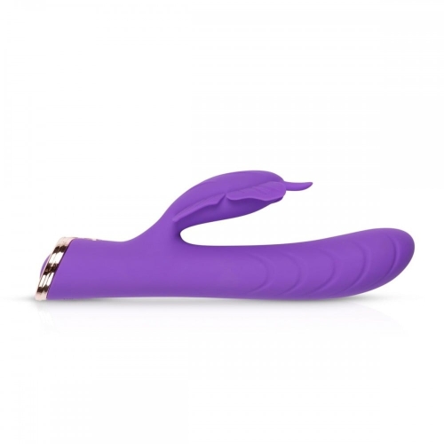 Вибратор кролик с отростком клитора фиолетового цвета EasyToys Royals Princess Butterfly - 3
