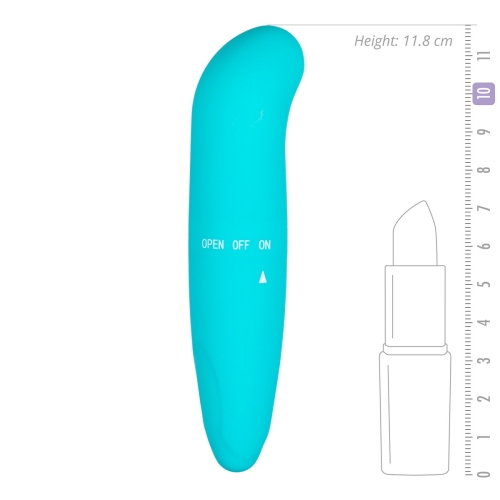 Міні вібратор для точки G бірюзового кольору Easytoys - 4