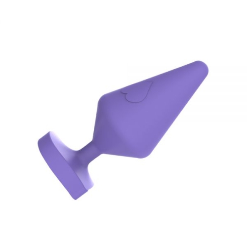 Анальный плаг сиреневый CHISA Large Luv Heart Plug - 3