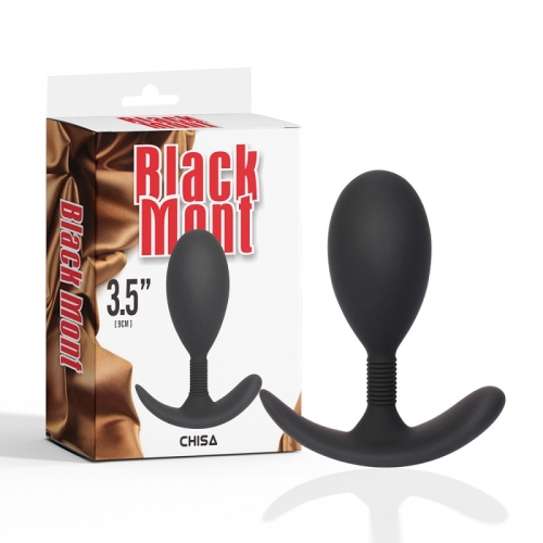 Анальная пробка с ручкой черного цвета Chisa Anal Play Plug Medium - 1