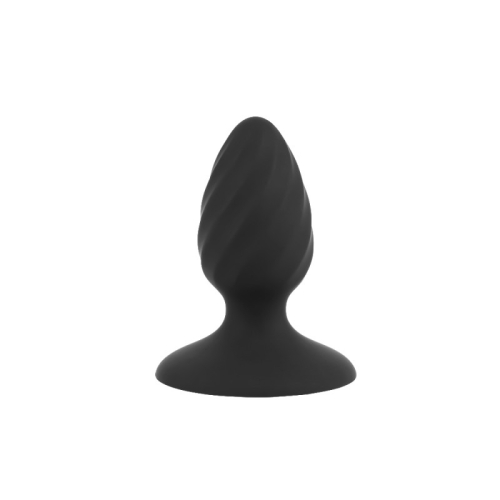 Анальний корок на присосці чорного кольору Chisa Anal Control Stuffer - 2