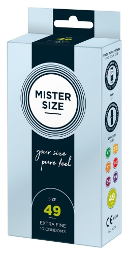 Презервативи Mister Size 49 mm (мм) 10 штук Містер Сайз - 1