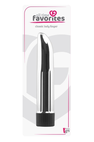 Водонепроникний вібромасажер Срібний DREAM TOYS CLASSIC LADY FINGER - 3