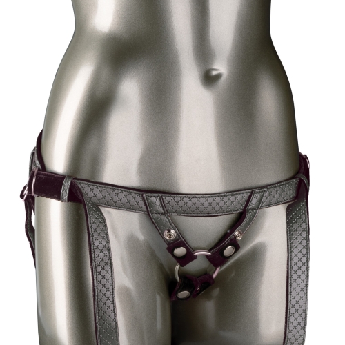 Трусики для страпона сірого кольору California еxotic novelties he Regal Duchess Silver - 2