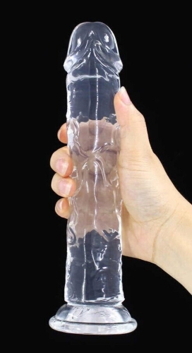 Фаллоимитатор гелевый на присоске прозрачный Love stay with me - SEXTOY PENIS - 4