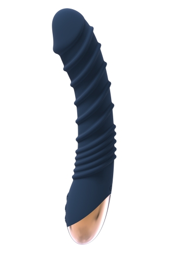 Вібромасажер водонепроникний з функцією нагріву синій goddess Dream toys COLLECTION AEOLUS - 4