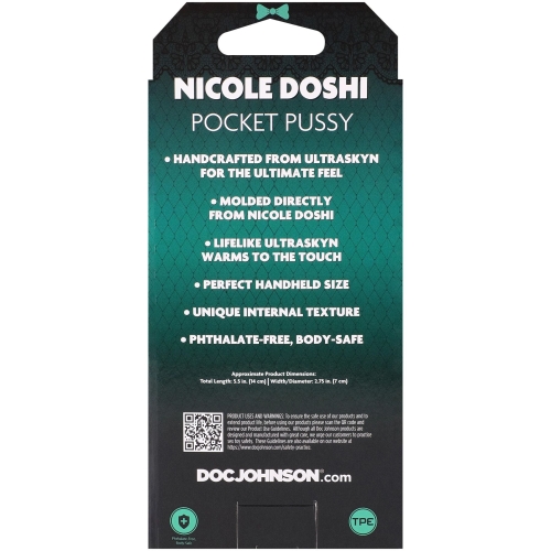 Мастурбатор Вагина порноактрисы Nicole Doshi телесного цвета Doc Johnson - 7