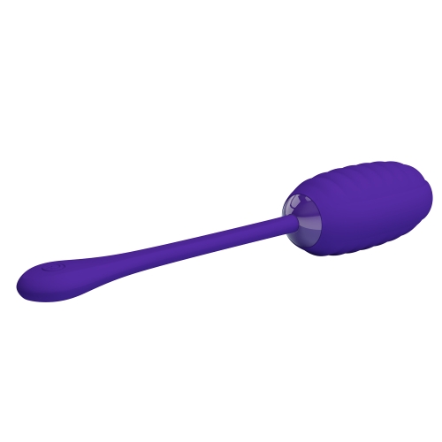 Віброяйце рельєфне вагінальне фіолетове Lybaile Pretty Love Kirk EGG - 6