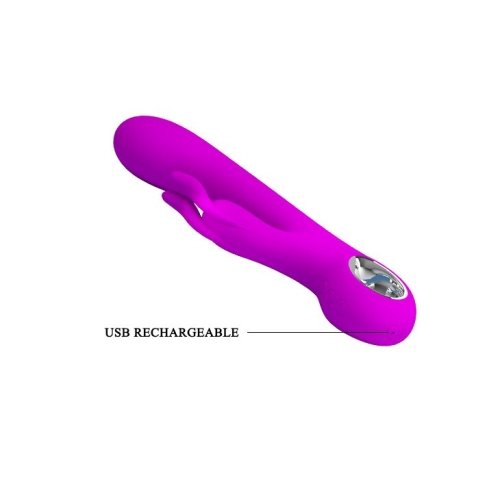Вибратор с клиторальным отростком Lybaile Hot Rabbit - 7