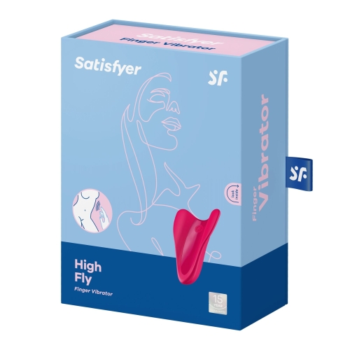 Вибратор на палец Satisfyer (Сатисфаер) красный High Fly - 6