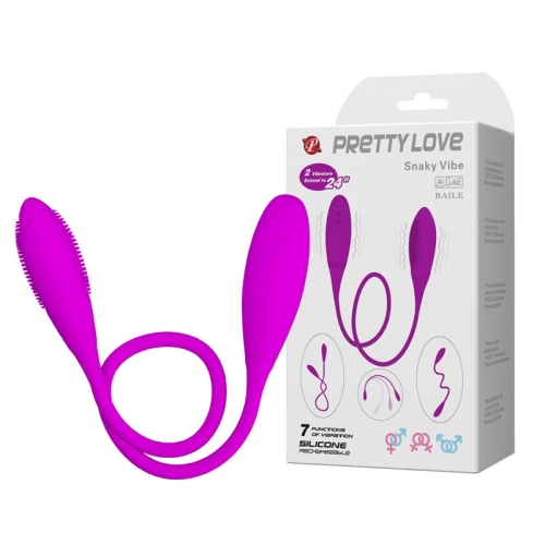 Подвійний вібратор (анально-вагінальний) PRETTY LOVE Snaky Vibe BI-014327 - 1