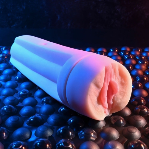 Мастурбатор Вагина в колбе телесного цвета Zero Tolerance Grip it Light - 7