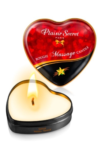 Масажне масло-Свічка збудлива Vanille Plaisir Secrets аромат ванілі - 1