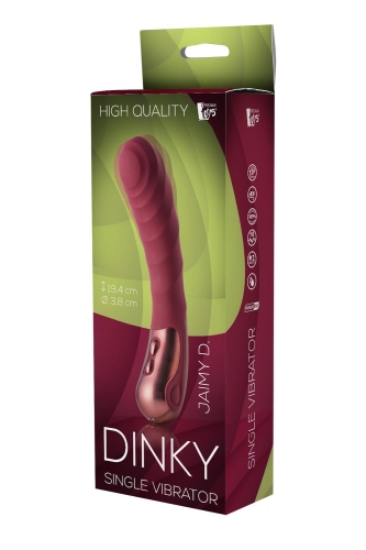 Вибратор для точки G бордового цвета Dream Toys VIBRATOR JAIMY D - 2