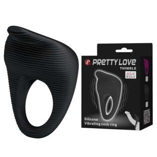 Віброкільце ерекційне зі стимулятором клітора LYBAILE Pretty Love THIMBLE