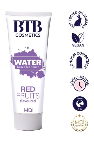 Лубрикант на водной основе с ароматом красных фруктов Mai BTB Flavored Red Fruits 100 мл - 1