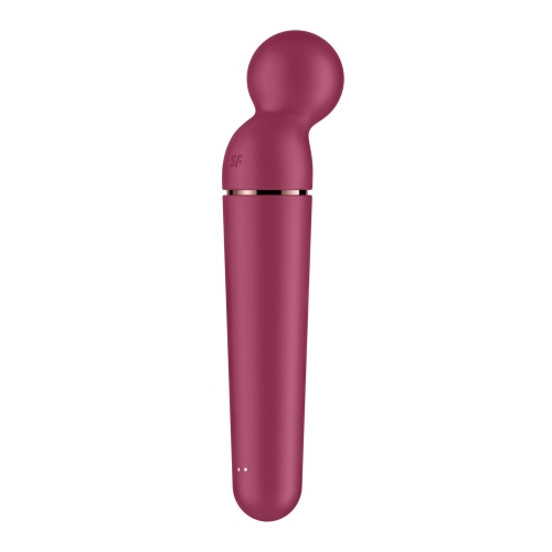 Вибромассажер для стимуляции интимных зон бордового цвета Satisfyer Planet Wand-er - 4