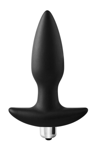 Анальна пробка з віброкулею чорна Dreamtoys FantASSstic - 1