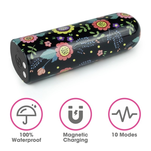 Компактний вібратор для клітора з принтом Lovetoy Rechargeable Diana Massager - 3