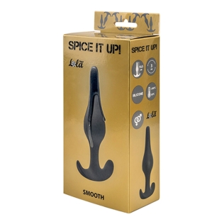 Анальный плаг темно серого цвета Lola Toys Spice it up Smooth