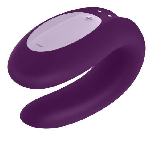 Вибратор для пар стимулирует точку Джи, пенис и клитор фиолетовый Satisfyer Double Joy - 4