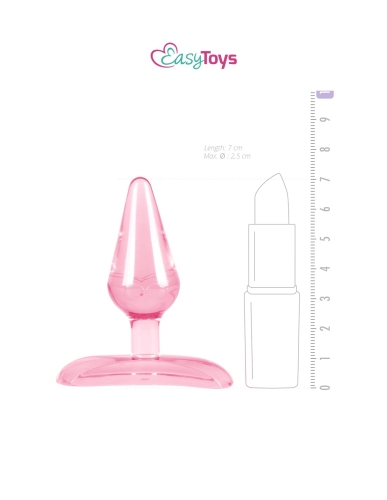 Анальна мініпробка Easytoys рожева - 3