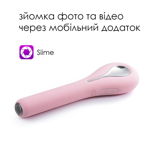 Вібратор з вбудованою відеокамерою для зйомки зсередини рожевий Svakom (Сваком) Siime Eye Pale - 2