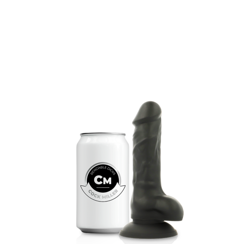 Фаллоимитатор на присоске реалистичный черный Cock Miller - 6
