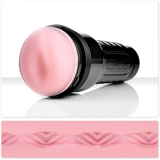 Мастурбатор в колбе вагина из киберкожи телесного цвета Fleshlight Lady Vortex