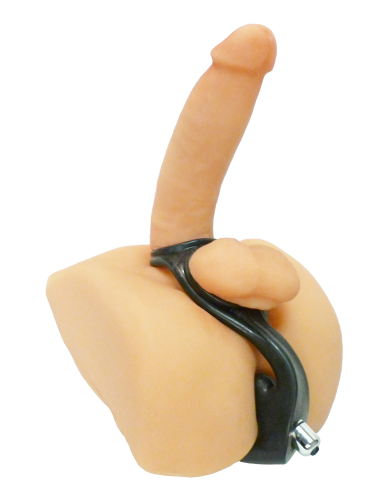 Массажер простаты с эрекционным кольцом черный Master Series Rogue Erection Enhancer - 3