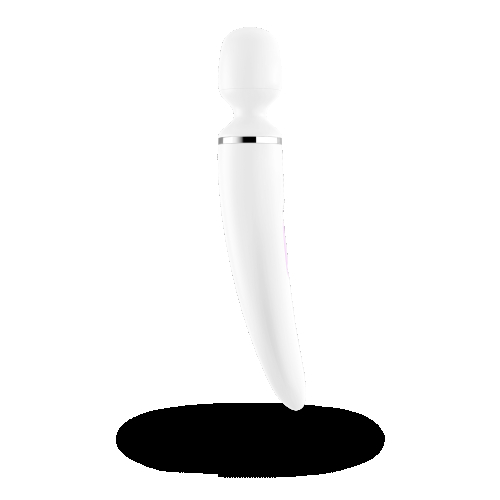 Вібромасажер для тіла і ерогенних зон Satisfyer Wand-er білий - 3